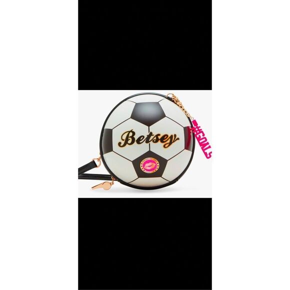 Betsy Johnson Crossbody soccer ball pocketbook . NWT Size of real soccer ball . - Picture 15 of 15
